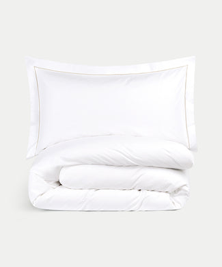 Duvet Cover Set Egyptian Cotton Percale 400 TC | Carmel